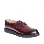Pantofi dama din piele naturala - Bordo Perie - G33 BP