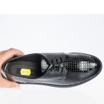 Pantofi dama din piele naturala - Negru Lac Solzi - G10 NLS