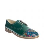 Pantofi dama din piele naturala - Verde Varf Mozaic - G11 VVM