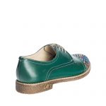 Pantofi dama din piele naturala - Verde Varf Mozaic - G11 VVM