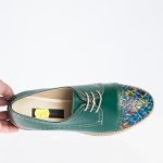Pantofi dama din piele naturala - Verde Varf Mozaic - G11 VVM