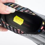 Pantofi dama din piele naturala - Negru Box Patratele Colorate - G26 NBPC
