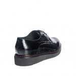 Pantofi dama din piele naturala - Negru Croco - G33 NC