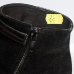 Ghete dama din piele naturala - Negru Antilopa + Box - 80 NAB