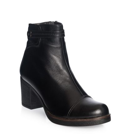 Ghete dama din piele naturala - Negru Box - 80 NB