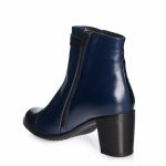 Ghete dama din piele naturala - Blu Box + Negru Croco - 80 BBNC