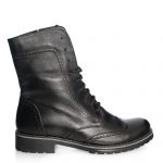Ghete dama din piele naturala - Negru - BC4 N