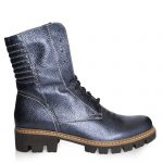 Bocanci dama din piele naturala - Blu Metalizat - BC15 BM