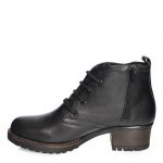 Ghete dama din piele naturala - Negru Box - BC16 NB