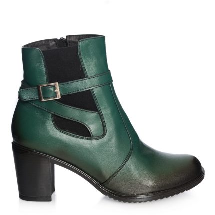 Ghete dama din piele naturala - Verde Perie - GX18 VP
