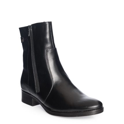 Ghete dama din piele naturala - Negru Box - GX19 NB