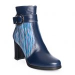 Ghete dama din piele naturala - Blu Box + Mozaic - GX25 BBD