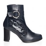 Ghete dama din piele naturala - Blu Box + Croco - GX25 BBC