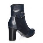 Ghete dama din piele naturala - Blu Antilopa + Box - GX25 BAB
