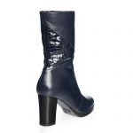 Ghete dama din piele naturala - Blu Box + Croco - GX28 BBC