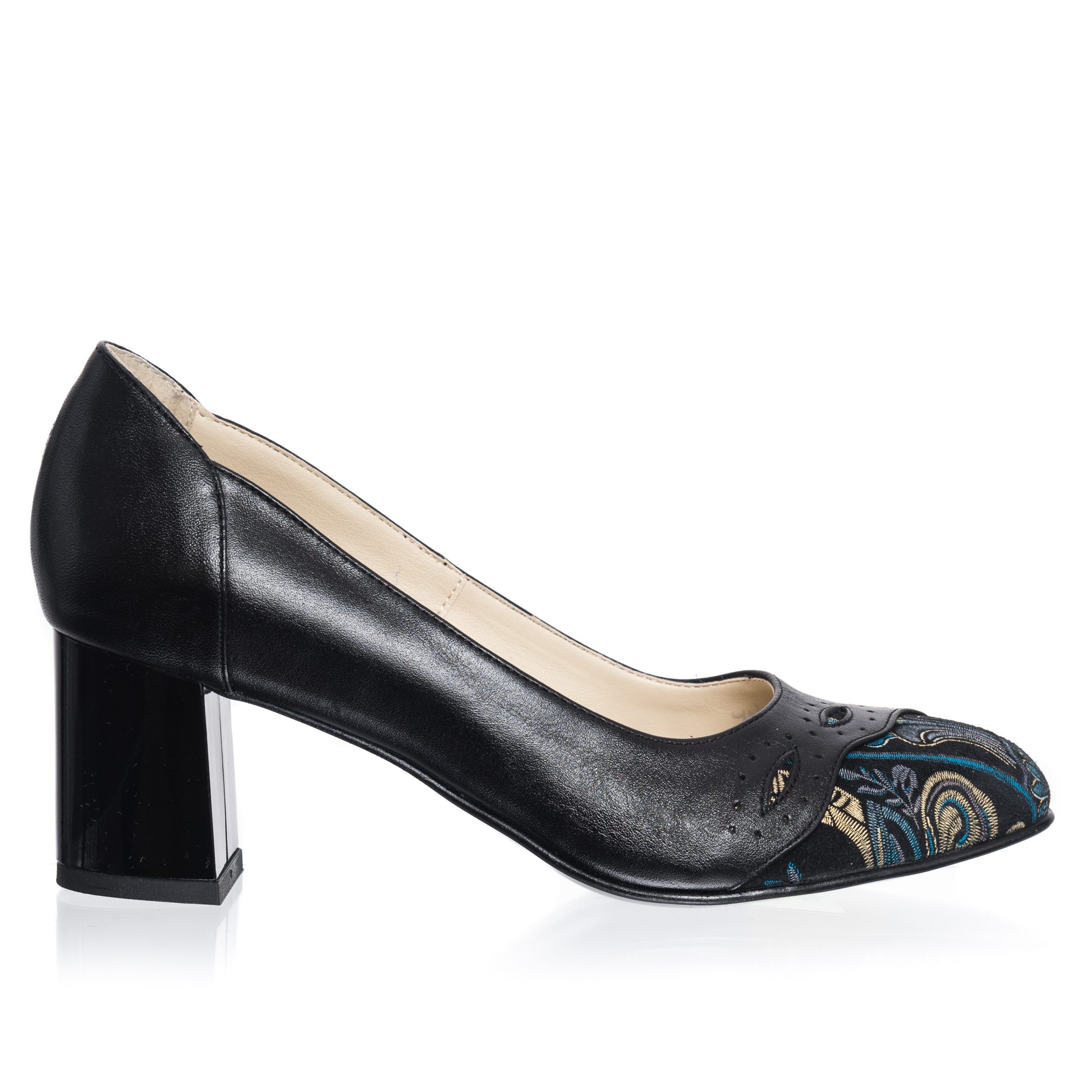 Pantofi dama din piele naturala - Negru Varf Sal - 03 NVS Pantofi dama din piele naturala - Negru Varf Sal - 03 NVS