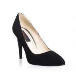 Pantofi dama stileto din piele naturala - Negru Antilopa - 2691 NA