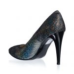 Pantofi dama stileto din piele naturala - Pietre Colorate - 2691 NSC