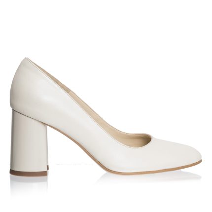 Pantofi dama din piele naturala - Bej - R11 B