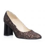 Pantofi dama din piele naturala - Solzi Maro - R11 SM