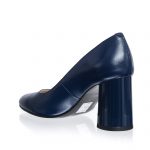 Pantofi dama din piele naturala - Albastru Box - R11 AB