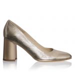 Pantofi dama din piele naturala - Auriu - R11 AU