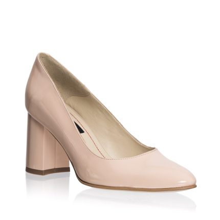 Pantofi dama din piele naturala - Lac Nud - R11 LN