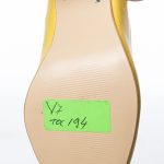 Sandale dama din piele naturala - Galben Toc Mozaic - V7 GTM