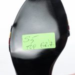 Sandale dama din piele naturala - Negru cu Rosu si Galben - S5 NRG