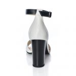 Sandale dama din piele naturala - Alb - S4 A