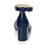 Sandale dama din piele naturala - Bleumarin - S4 B