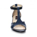 Sandale dama din piele naturala - Bleumarin cu Negru - S1 BN