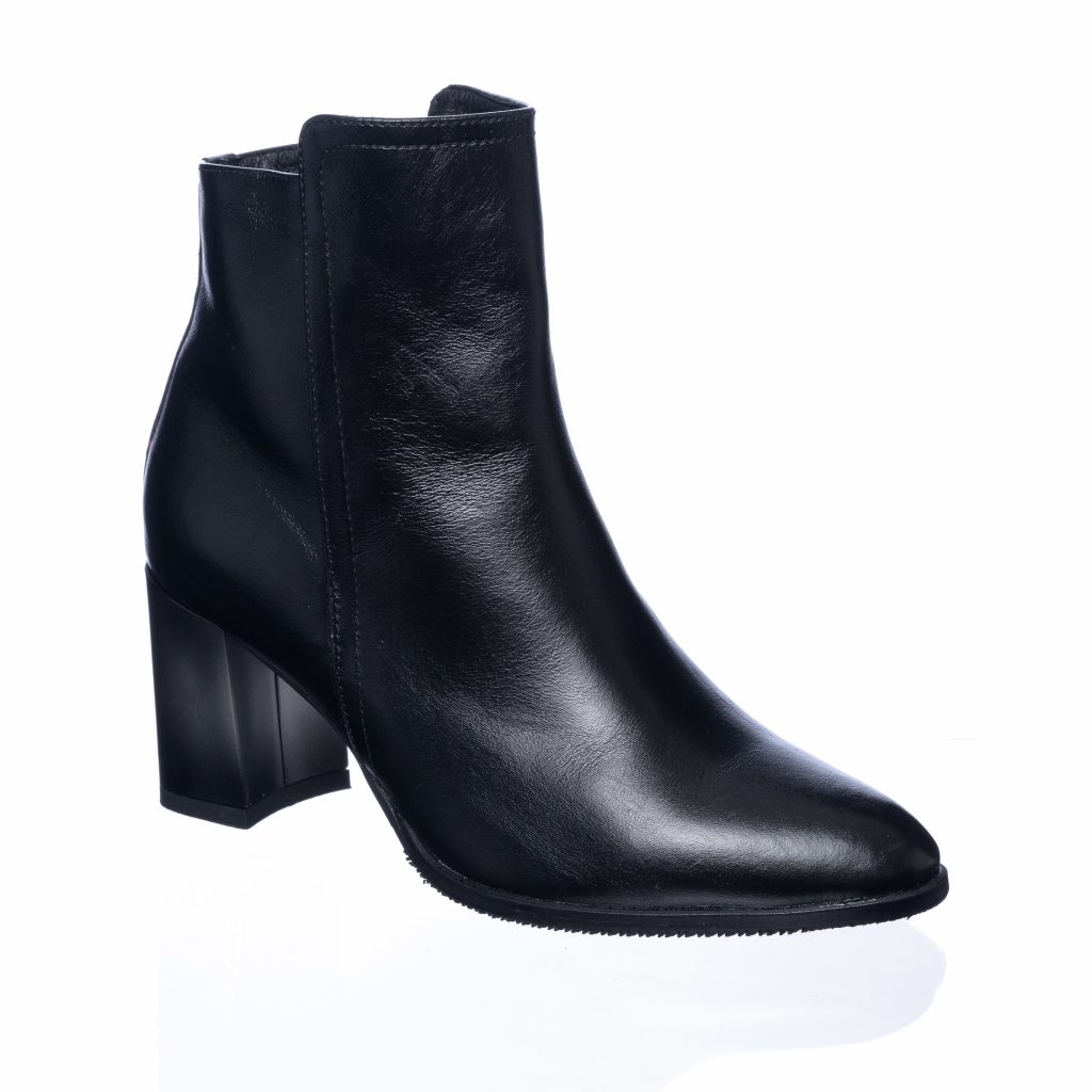 Ghete dama din piele naturala - Negru Box - GX31 NB