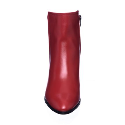 Ghete dama din piele naturala - Rosu Box + Picatele - GX31 RBP