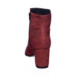 Ghete dama din piele naturala - Rosu Box + Picatele - GX31 RBP