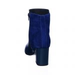 Ghete dama din piele naturala - Albastru Box + Antilopa - GX31 ABA