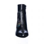 Ghete dama din piele naturala - Negru cu Sal Negru - GX50 NSN