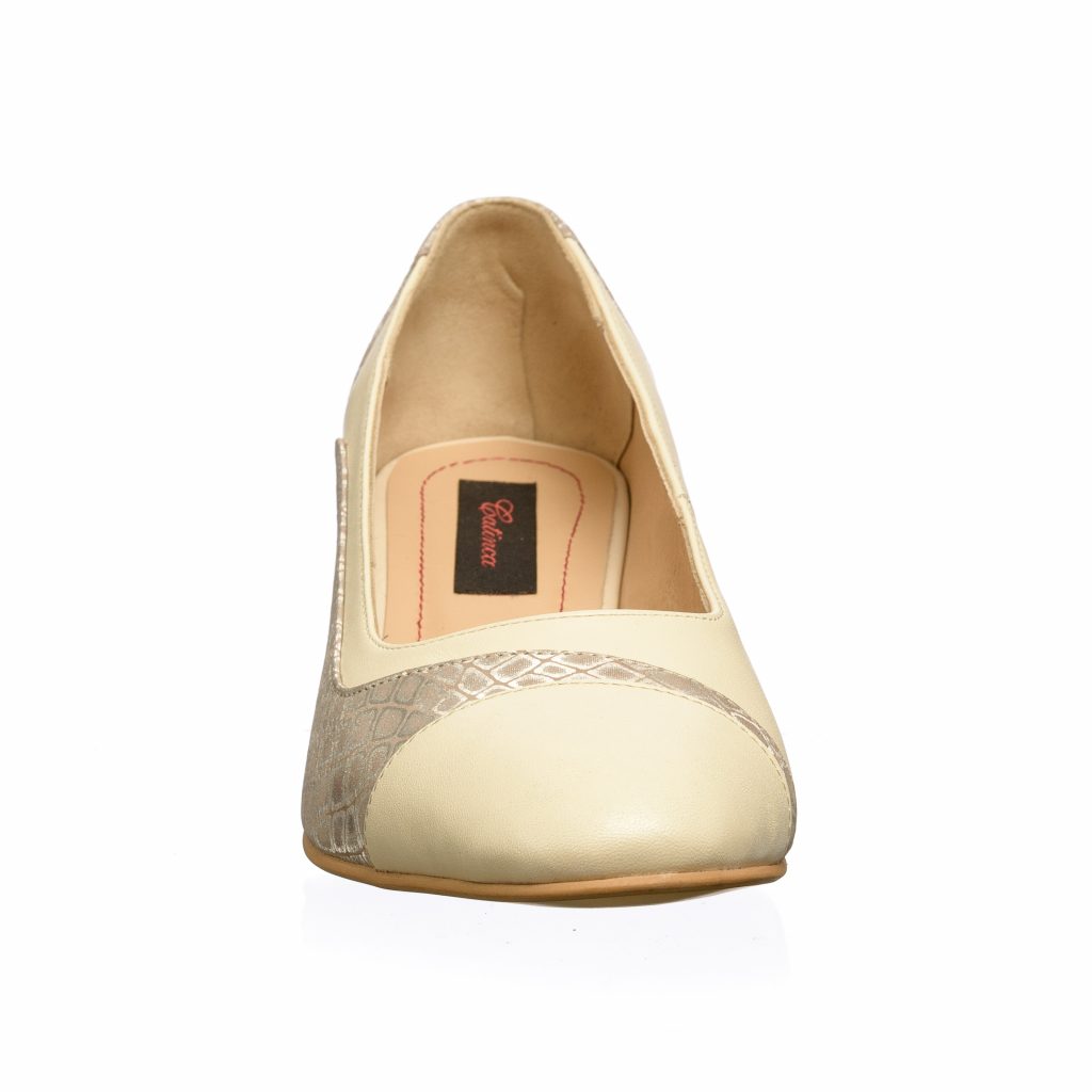 Pantofi dama din piele naturala - Bej Poney - 315 BP