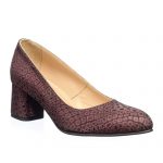 Pantofi dama din piele naturala - Poney Bordo - A2 PBO