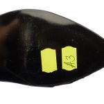 Pantofi dama din piele naturala - Negru Varf Cercuri Galbene - A3 NVCG