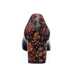 Pantofi dama din piele naturala - Negru Box Flori - A4 NBF