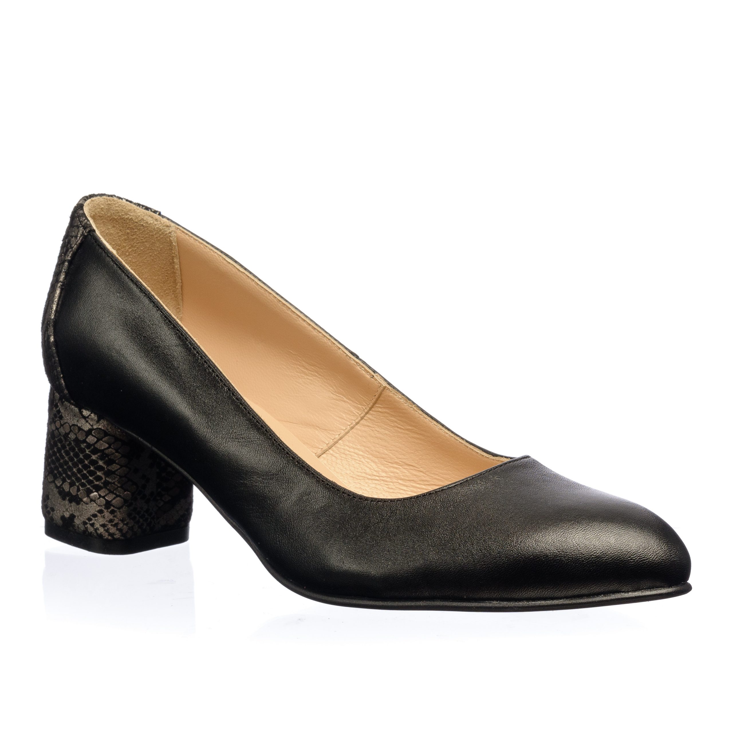 Pantofi dama din piele naturala - Negru Sarpe Negru - A4 NSN Pantofi dama din piele naturala - Negru Sarpe Negru - A4 NSN