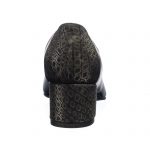Pantofi dama din piele naturala - Negru Pietricele Negre - A7 NPN