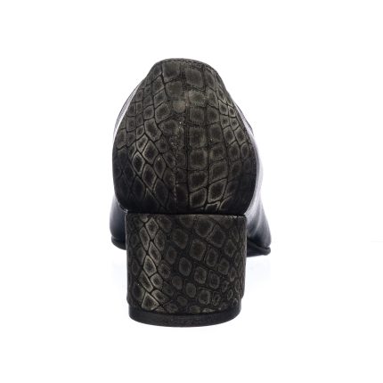Pantofi dama din piele naturala - Negru Pietricele Negre - A7 NPN