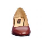 Pantofi dama din piele naturala - Bordo Pietricele - A7 BOP