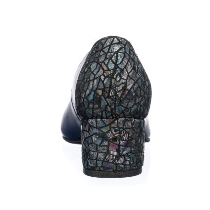 Pantofi dama din piele naturala - Bleumarin Solzi Albastri - A7 BSA
