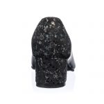 Pantofi dama din piele naturala - Negru cu Cidiuri - A8 NCD