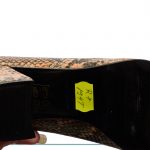 Pantofi dama din piele naturala - Sarpe Galben - R7 SG