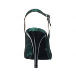 Sandale dama din piele naturala - Verde Sclipici - 269 VSC