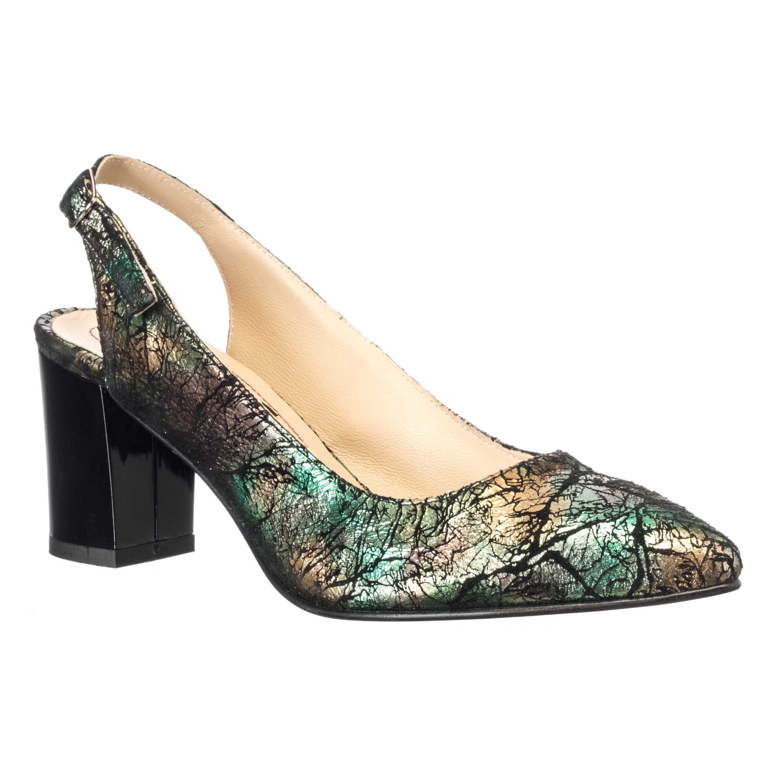 Sandale dama din piele naturala - Verde Straveziu - A91 VST Sandale dama din piele naturala - Verde Straveziu - A91 VST